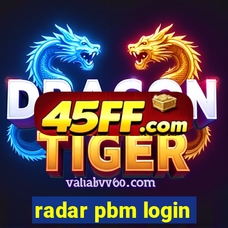 radar pbm login